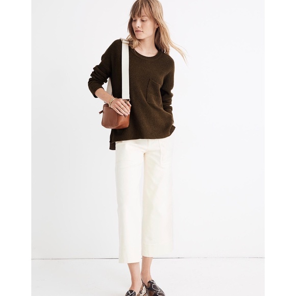 Madewell Thompson Pullover Pocket Sweater New XS - Picture 6 of 11